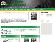 Tablet Screenshot of jtownautocenter.com